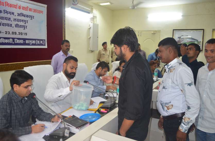 लॉटरी से हुआ निगम व नपं के वार्डों का आरक्षण, बिगड़ा भाजपा-कांग्रेस के दिग्गजों का खेल, जानिए कौन सा वार्ड किस वर्ग को मिला लॉटरी से हुआ निगम व नपं के वार्डों का आरक्षण, बिगड़ा भाजपा-कांग्रेस के दिग्गजों का खेल, जानिए कौन सा वार्ड किस वर्ग को मिला