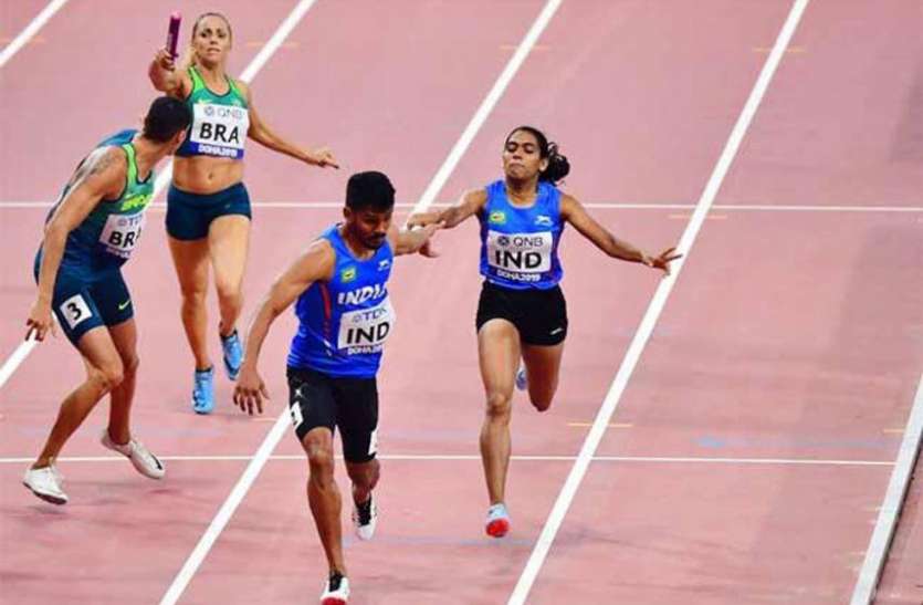 indian_relay_team_qualify_for_the_finals.jpg वर्ल्ड एथलेटिक्स चैम्पियनशिप से बड़ी खुशखबरी, भारतीय मिश्रित रिले टीम ने टोक्यो ओलंपिक के लिए किया क्वालिफाई