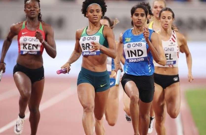 indian_mixed_relay_team_in_world_athletics_championship.jpg वर्ल्ड एथलेटिक्स चैम्पियनशिपः फाइनल में 7वें स्थान पर रही भारतीय टीम