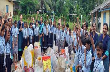 #single use plastic; स्कूली बच्चों ने ऐसा क्या किया कि हर कोई कर उठा वाह-वाह #single use plastic; स्कूली बच्चों ने ऐसा क्या किया कि हर कोई कर उठा वाह-वाह