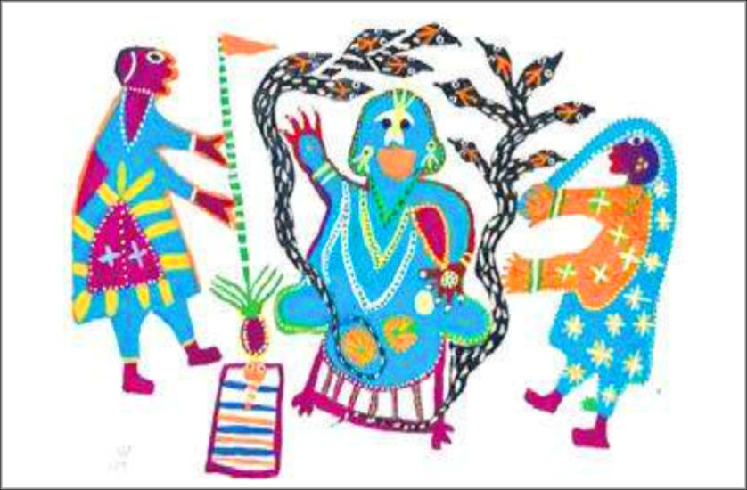 Paintings Of 80 Year Old Tribal Woman Showcased At Exhibition In Italy 80 स ल क आद व स मह ल क प ट ग इटल म छ ई व द श य न क जमकर त र फ Patrika News