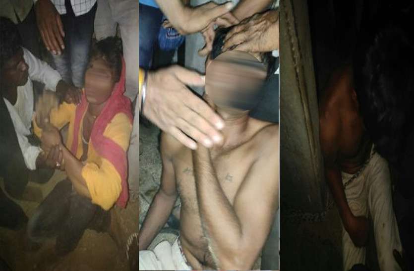 देर रात बाइक पर गुजर रहे तीन युवकों को बच्चा चोर समझ ग्रामीणों ने की जमकर धुनाई, जंजीर से बांधा देर रात बाइक पर गुजर रहे तीन युवकों को बच्चा चोर समझ ग्रामीणों ने की जमकर धुनाई, जंजीर से बांधा