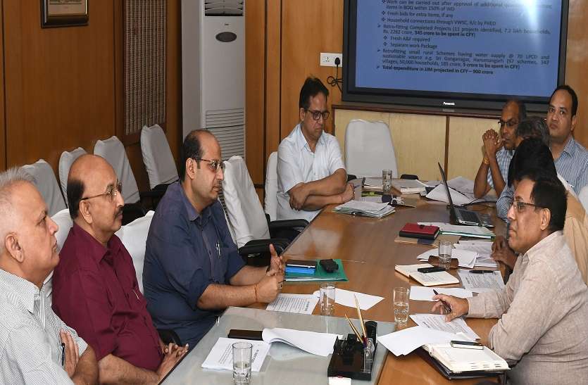 Chief Secretary DB Gupta मुख्य सचिव ने ली पीएचईडी विभाग की समीक्षा बैठक, जल जीवन मिशन पर फोकस