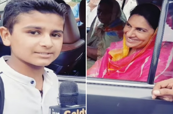 this kid journalist from goldy video goes viral ये है 'छोटू रिपोर्टर' अपने सवालों से कर देता है हर किसी को दंग, वीडियो हुआ वायरल