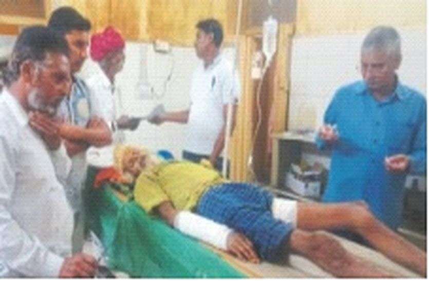 भालू के हमले से युवक घायल भालू के हमले से युवक घायल