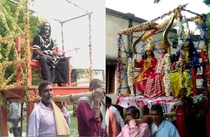 Vijaydashami जौनपुर की ऐतिहासिक विजय दशमी, कहार उठाते हैं रथ तब होता है राम-रावण का युद्ध