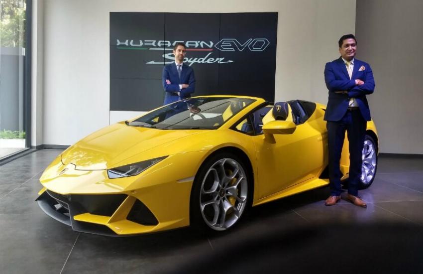 Lamborghini Huracan Evo Sypder Launched In India Lamborghini Huracan Evo Sypder भ रत म ल न च ज न क तन ह क मत Patrika News