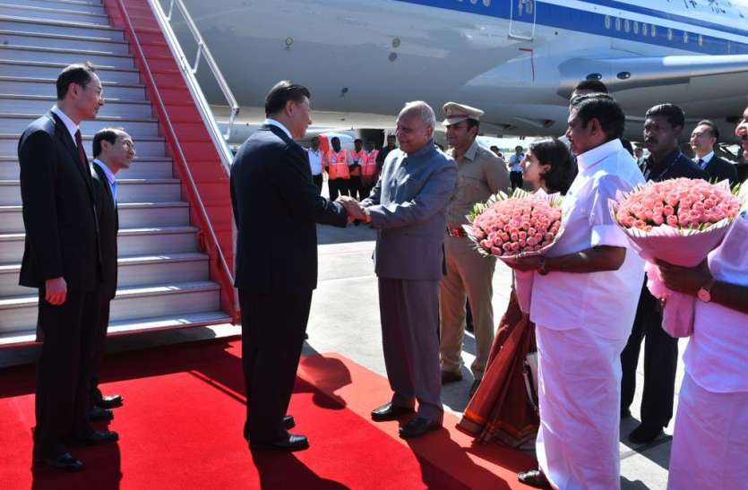xi-jinping-pm-modi-summit-live-updates- mahabalipuram चीनी राष्ट्रपति शी जिनपिंग चेन्नई पहुंचे, पीएम मोदी ने ट्वीट कर ज्ञवागत किया