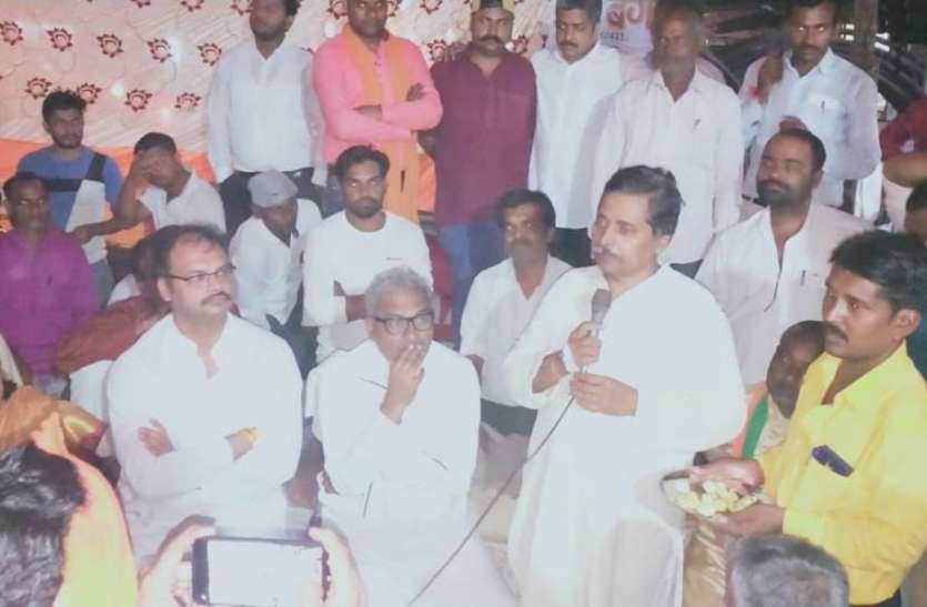 BJP MLA fast for 36 hours भाजपा विधायक का 36 घंटे चला आमरण अनशन, प्रदेश संगठन मंत्री पहुंचे धरना स्थल