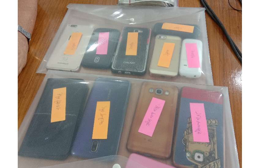 Nine mobiles recovered