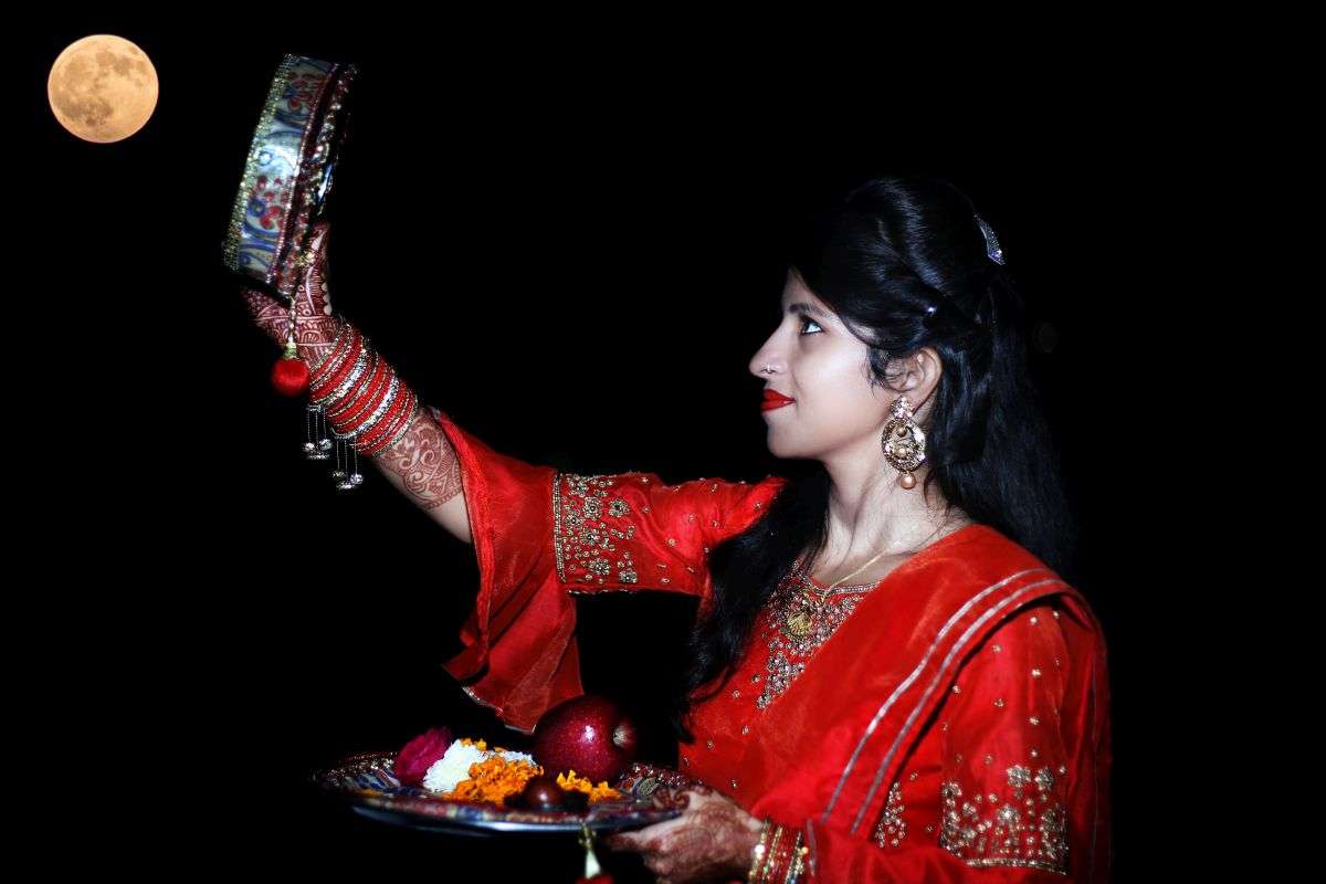 karva chauth new saree