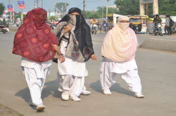 Pink cold, Night's temperature falls by five degrees मौसम के बदले मिजाज, गुलाबी सर्दी का होने लगा अहसास