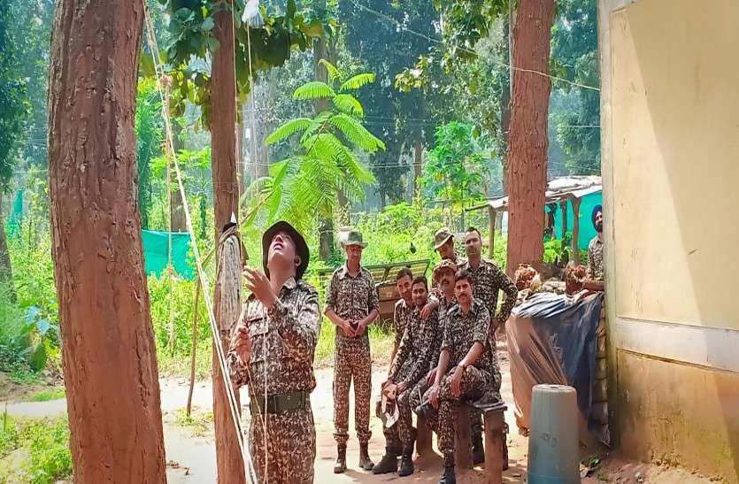 करवाचौथ : पत्नी आवाज सुनकर व्रत तोड़ सके इसलिए पेड़ों पर मोबाइल लटकाकर रख रहे जवान