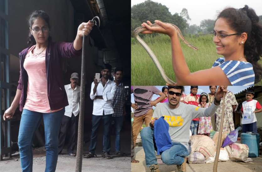 Karnataka Snake : दंपती ने 17 हजार सांपों को बचाकर भेजा उनके 'घर' Karnataka Snake : दंपती ने 17 हजार सांपों को बचाकर भेजा उनके 'घर'