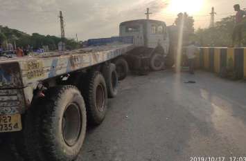 beawar road accident तीन वाहन टकराए, यातायात बाधित