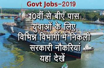 latest govt jobs for 10th to graduate candidates Latest Govt Jobs: दसवीं से बीए पास युवाओं के लिए विभिन्न विभागों में निकली सरकारी नौकरियां, यहां देखें