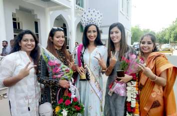model kanchan solanki won 3 awards in beauty pageant जोधपुर पहुंची फिटनेस दीवा कंचन सोलंकी, मिसेज इंडिया यूनिवर्स में अपने नाम किए तीन खिताब