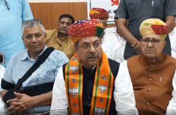 Satish Poonia Attack on CM Ashok Gehlot For Nagar Nikay Chunav 2019 भाजपा के प्रदेशाध्यक्ष का बड़ा बयान, कहा- मुख्यमंत्री अपने पुत्र को सेट करने में लगे है