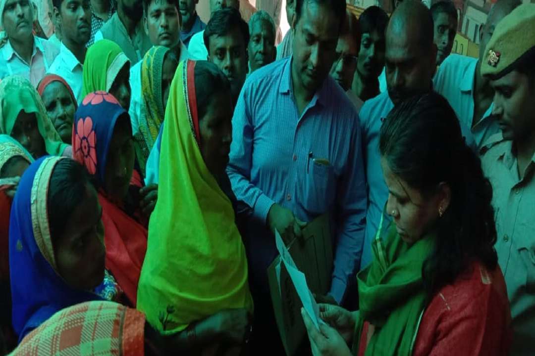 मनरेगा मजदूरों का प्रदर्शन