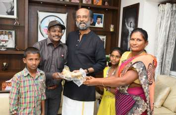 super star rajinikanth gifted house to gaja affected families रजनीकांत ने दिया दीपावली का बहुमूल्य तोहफा !