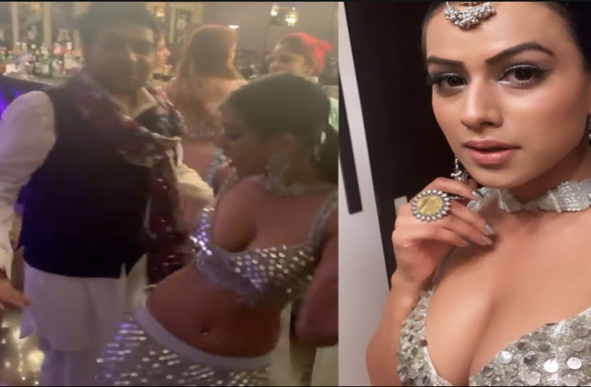 Image result for latest images of guru randhawa dance with nia sharma on diwali party