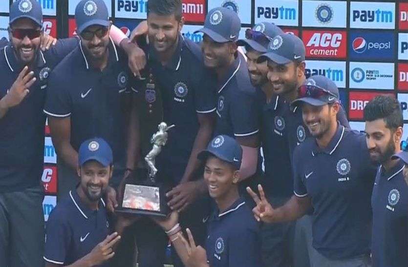 deodhar trophy देवधर ट्रॉफी : नदीम की शानदार गेंदबाजी की बदौलत इंडिया-बी ने जीता खिताब, इंडिया-सी को 51 रन से हराया