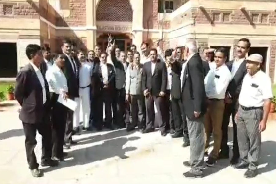 rajasthan high court advocates protest in jodhpur