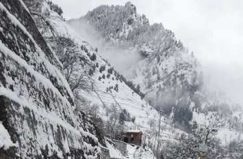 Snowfall in Himachal - hail warning - many routes blocked हिमाचल में ओलावृष्टि-बर्फबारी की चेतावनी- कई मार्ग ठप्प