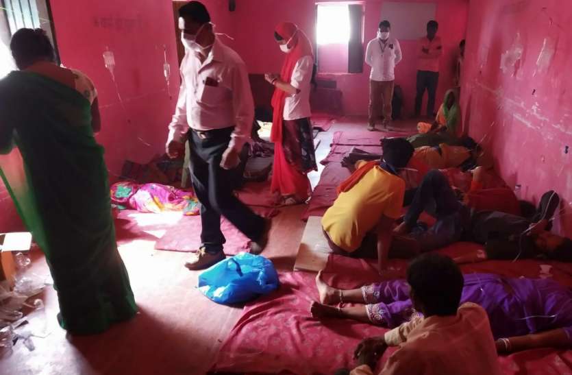 Things not normal even on the fifth day, 60 to 70 patients still treated कचौैरी में पांचवे दिन भी सामान्य नहीं हुए हालात, 60 से 70 मरीज अब भी उपचाररत