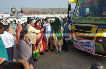 Buses sent to Bhopal and Jabalpur for treatment बसों से मरीजों को इलाज के लिए भेजा गया भोपाल एवं जबलपुर