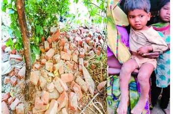 Toilet building collapse in pohari village two children died गुणवत्ताहीन शौचालय ने ली दो मासूमों की जान, पोहरी विधायक के गृहग्राम में हादसा