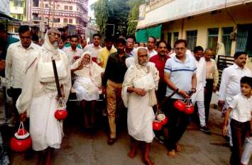 Chaturmas Jain Muni Vihar news चातुर्मास समापन पर जैनमुनि ने कहा, अब संकल्प का दिन