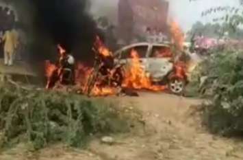 Vivah samaroh catches fire in Mahoba यहां हो रहा था विवाह समारोह, अचानक लगी आग, हुआ लाखों का नुकसान