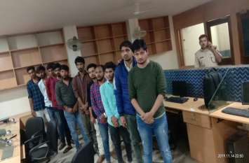 Fruad with Americans from Jodhpur, 20 arrested जोधपुर में बैठ अमरीकियों को ठगा, २० गिरफ्तार