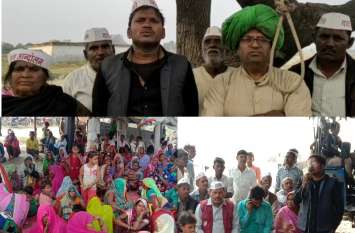 Trans Ganga City dispute - Hanging noose made in tree and warned Trans Ganga Hi-tech City विवाद पहुंचा खतरनाक मोड़ पर - पेड़ में बनाया फांसी का फंदा और दी चेतावनी