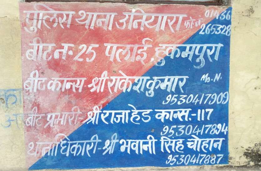 पुलिस विभाग की अनदेखी एवं लापरवाही की खुली पोल, बीट प्रभारी व अधिकारी बदले, पर सूचना पट्ट नहीं बदले नाम पुलिस विभाग की अनदेखी एवं लापरवाही की खुली पोल, बीट प्रभारी व अधिकारी बदले, सूचना पट्ट पर नहीं बदले नाम