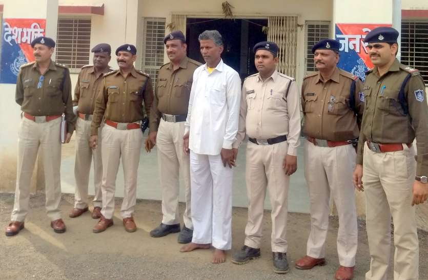 hoshangabad, harda, khirkiya, murder, aaropi arrested जानवर चराने से रोका तो दराती से काट दिया था गला..