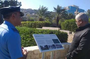 minister shekhwat in haifa city israel हाइफा हीरो को नमन, मंत्री शेखावत ने इजरायल में कुछ ऐसे याद किया शहीदों को