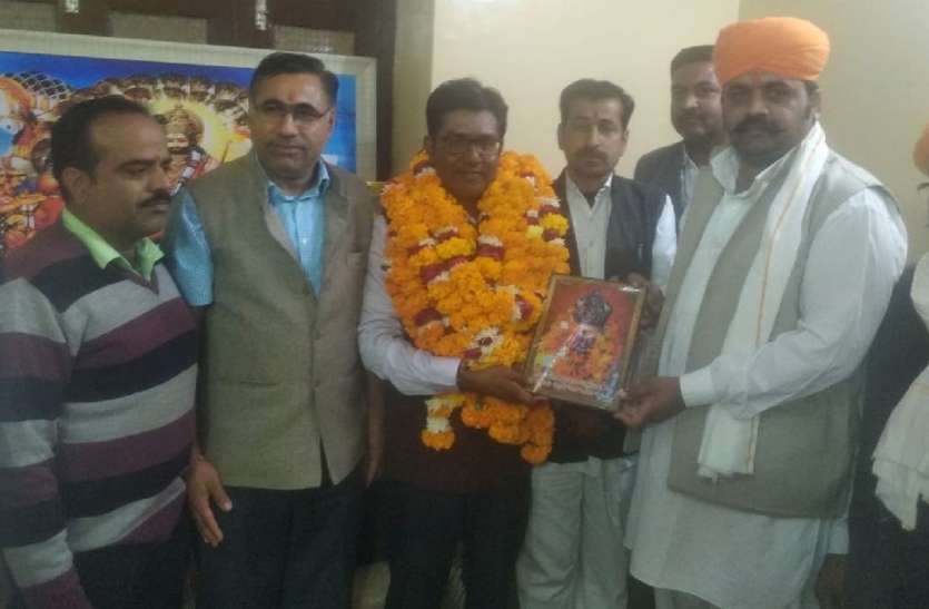 Welcomes newly elected RJS in pokhran नवचयनित आरजेएस का किया स्वागत
