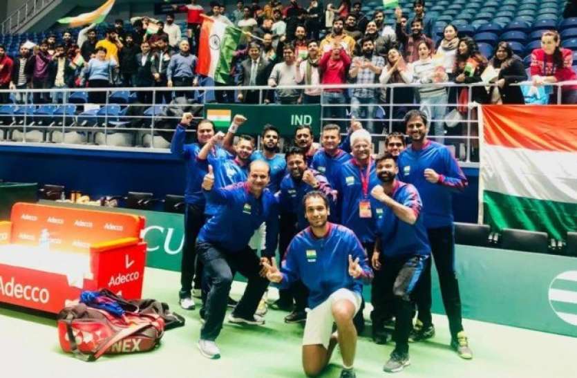 Davis cup डेविस कप: भारत ने पाकिस्तान पर बनाई 3-0 की अजेय बढ़त, पेस ने जीता 44वां डबल्स