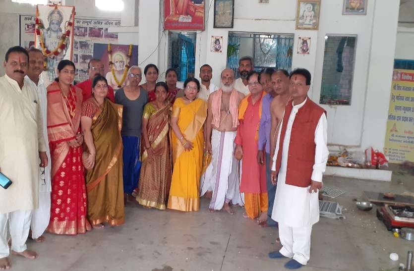 Construction of the sanctum sanctorum of Shiv Gajanan temple started Construction : शिव गजानन मंदिर के गर्भगृह का निर्माण शुरू