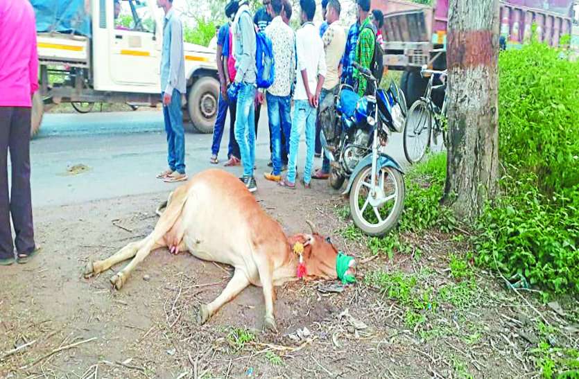 ट्रैक्टर की चपेट में आई बाइक, छात्र की मौत, गुस्साए ग्रामीणों ने किया चक्काजाम