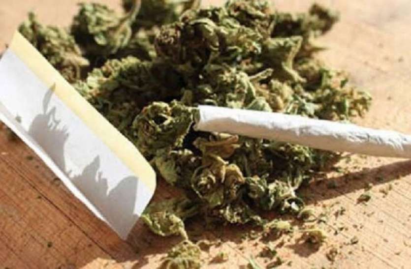 Ganja smuggler caught police in khandwa एक्सीडेंट की सूचना पर पहुंची पुलिस, घटना स्थल पर गांजा लेकर भागते मिले लोग