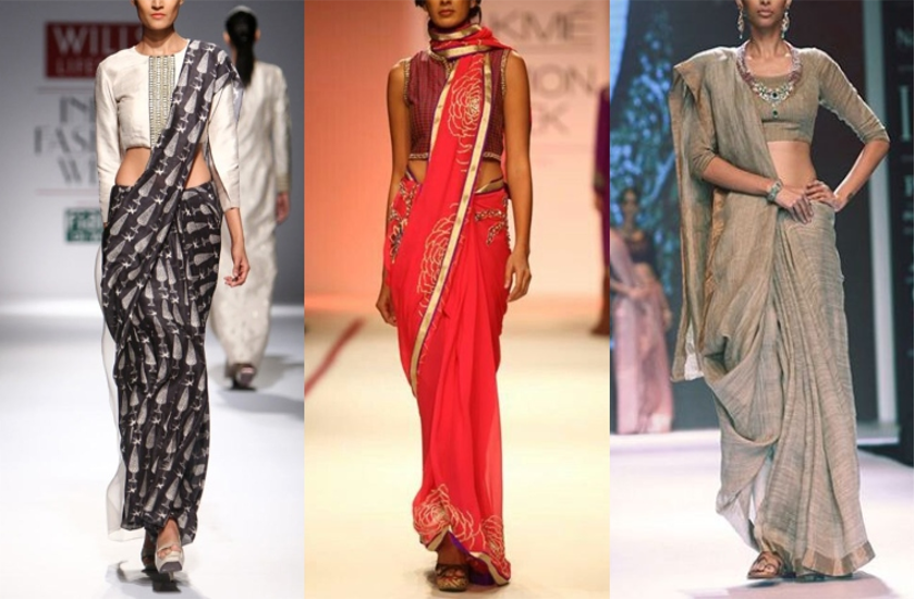 different saree draping styles looks you bold and stylish | साड़ी पहनने के  ये तरीके आपको देंगे Different Look, निखर उठेगा आपका रूप | Patrika News