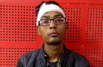 Auto driver Deadly attacked on youth, Youth seriously injured किराया विवाद में ऑटो परिचालक ने युवक को मारा थप्पड़, फिर मुक्कों से फोड़ दिया सिर