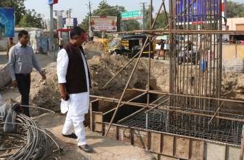 MLA reached to inspect 96-crore bridge, said- take care of quality 96 करोड़ के ब्रिज का अवलोकन करने पहुंचे विधायक, कहा-गुणवत्ता का रखें ध्यान