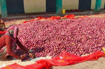 pyaj ke rate khandwa थोक मंडी 90 रुपए तो फुटकर में 100 रुपए किलो पहुंचा प्याज