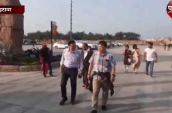 Foreign tourist in Etawah Safari Park भारतीयों के अलावा विदेशियों को भी रास आने लगा इटावा सफारी पार्क