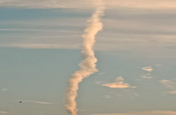 tornado storms cloud seen in Rajasthan राजस्थान में यहांं दिखाई दिए भयंकर टोरनाडो तुफान के बादल