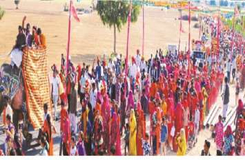 Temple Pran Pratishtha Festival in Baba Ramdev Avatar Dham बाबा रामदेव अवतार धाम रामदेरिया में मंदिर प्राण प्रतिष्ठा महोत्सव